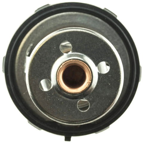 Engine Coolant Thermostat 456-160 for 8-Cylinder GM Vehicles Black Replacement close-up view interior details