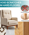 Square Silicone Felt Chair Leg Protectors Set Of 24 For Hardwood Floors Fits Square Furniture Legs From 27 To 40 Mm visual guide