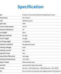Specifications for 4 Pack IR Break Beam Sensor With 5mm LEDs Counting Module Through Beam Photoelectric Switch