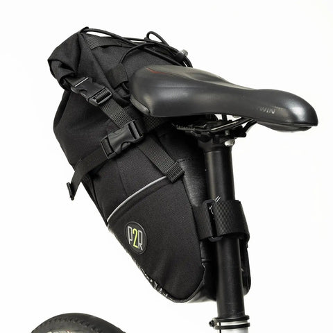 Inova Light Bike Saddle Bag Water Resistant Cordura 1000D mounted under bicycle seat, large underseat storage for bikepacking