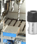 C20-ER16-35L Collet Block Chuck Holder Premium Upgrade For High Speed Milling And Drill Machines Spindle Motor Shaft Clamping Tools Set Including 8mm Collet during operation with a drill.