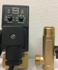 115 Volt Automatic Electronic Timer Moisture Drain Valve For Air Compressors And Air Tanks with brass body and power indicator