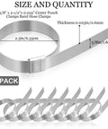 Heavy Duty 25 Pack Stainless Steel Hose Clamps 2.5 Inch Size With 5/8 Inch Wide, showing 25 clamps for secure tubing.