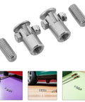 Two Piece Iron Changeover Head Kit For Auto Body Shaping And Dent Repair Durable Deformation Resistant Tool Set With Universal Heads For Quick Pro Level Metal Shaping And Dent Fixes Built For Auto Shop Use, two iron heads and threaded bolts