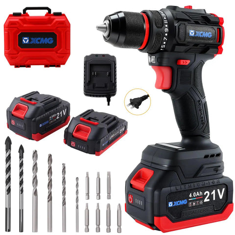 21V Cordless Workhorse Drill With 60Nm Torque And 1750Rpm Variable Speed Running Rock Solid On Dual Lithium Batteries Along With 17 Versatile Bits