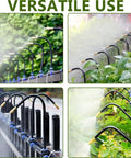 Drip Irrigation System 65.5Ft Flexible 360 Degree Bendable Nozzles With Quick Connectors For Garden Greenhouse Yard And Plants