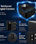 Lockable Outdoor Charger Enclosure Box Built From Heavy Duty Steel With Weatherproof Charging Station Cover For Electric Vehicles features reinforced corners and removable back panel.