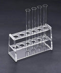 Acrylic Test Tube Rack With 6 Wells For 10ml Centrifuge Tubes Clear Lab Organizer Space Saving Holder For Easy Transport And Handy Storage In The Lab For Daily Use.