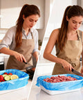 60 Pack Disposable Meat Lug Liners 2.5 Mil Thick Polyethylene Bags For Meat Processing Mixing And Transport 21 By 22 Inch
