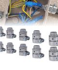 Hassle Free Squeeze Connectors 1/2 Inch Push In Fitting For Dry Indoor Projects No Sweat Wiring With Rock Solid Die Cast Zinc Alloy Pack Of 20