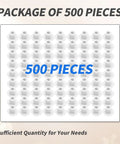 500 Pieces Plastic Hole Plugs Set For Three Sixteenth Inch Holes White Round Button Caps For Cabinets Cupboards And Shelves