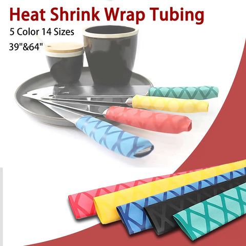 Heat Shrink Wax Rod Wrap For Fishing Handles And Gear Featuring Fast Soft Shrink Action, offers multiple colors and sizes.