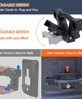 Heavy Duty Truck Bed Tie Down Anchors With Boxlink Cleats And Mounting Plates Built Solid For Locking Down Your Rig Fits Ford F150 F250 F350 Raptor 2015 To 2025 shown in foldable design.