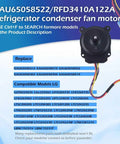 Evaporator Fan Motor Assembly For Refrigerator Replacement Pro Grade DC 12V 1A Four Wire Four Pin Connector EAU65058522 RFD3410A122A