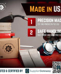 Welding Practice Kit With 304 Stainless Steel Coupons 2 By 4 By 1/8 Inch Pack Of 20 Made in USA with safe handling features