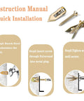Installation guide for Heavy Duty Drywall Anchors And Screws Kit With 160 Pieces, illustrating steps for secure sheetrock installation.