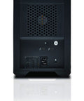 Back view of Top Shelf 16Tb Thunderbolt Portable Solid State Drive Raid Array showcasing connectors and ventilation.