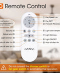 Remote for 52 Inch Black Ceiling Fan With Lights And Remote, 2 Pack, Reversible Wood Blades, 6 Speeds, 3CCT Dimmable Lighting