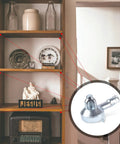 Legit Heavy Duty Zinc Alloy Shelf Pegs Replacement Pins for Classic Modular Bookshelves and Standard Shelving Units in use.