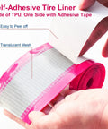Self Adhesive Bike Tire Liner For Mountain And Road Bikes, Puncture Proof Inner Tube Shield, easy peel installation with TPU mesh