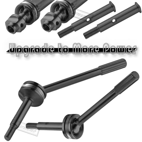 Beefed Up 1/10 Scale RC Upgrade Parts Kit for Rustler VXL and Stampede VXL 2WD steel driveshafts detail