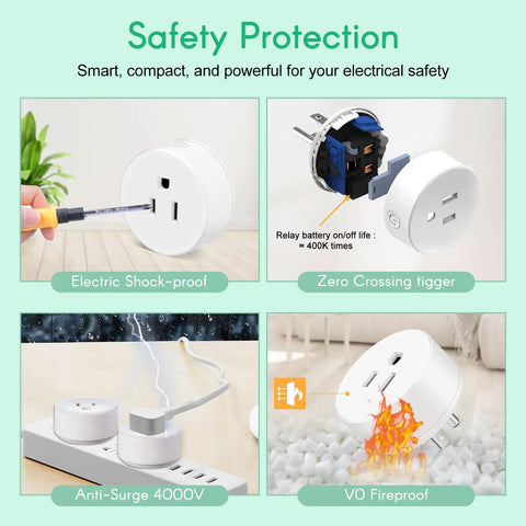 500Ft Wireless Wall Switch With Timer Plug For Three Outlets Countdown Remote Control Electric shock-proof safety features