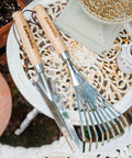 Hand Cultivator With 9-Teeth Rake For Tight Space Garden Beds Cultivating Soil Weeding Leaf Raking And Gravel Leveling