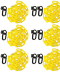 Loading Dock Barrier Kit With Magnetic Mounts, 12 Magnet Rings, 12 Carabiners, And 6 Ten-Foot Yellow Heavy-Duty Chain For Quick Visual Safety