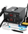 2 In 1 Hot Air Rework And Soldering Iron Station Pro Grade 700W SMD ESD Safe Soldering Kit with tools and accessories