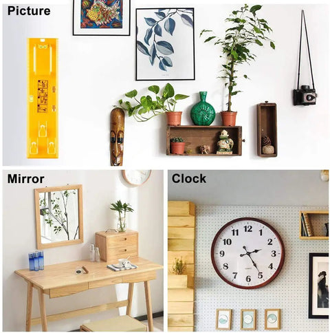 Picture Hanging Tool With Built In Level For An Easy No Fuss Frame Hanger Kit On Walls Perfect For Pictures Mirrors Clocks Artwork And Plates