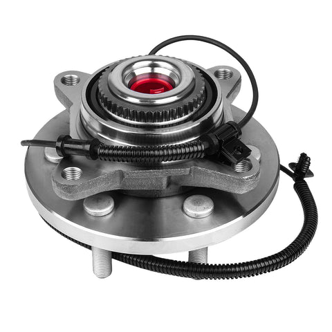 Front Wheel Bearing And Hub Assembly For Ford F150 2015 2016 2017 6 Lug 4WD With ABS Replacement Plug And Play Install