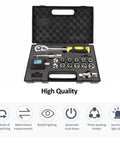 Pro Jeffergarden Digital Torque wrench kit in case with ratchet, sockets, screwdriver adapter for automotive tasks.