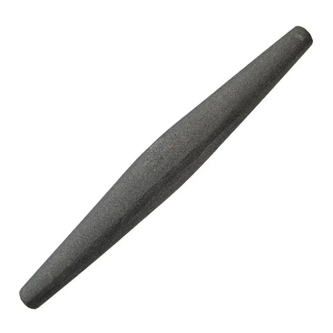 Round 305mm Scythe Stone Sharpener For Farm Tools, Symmetrical Round Tapered Edge, black sharpening stone
