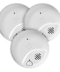 Interconnect Hardwired Smoke And Carbon Monoxide Alarm 10 Year Battery Backup 3 Pack With Precision Detection And Early Warning