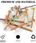 Heavy Duty M6 40mm 50mm 60mm 70mm 80mm Crib Screws Assortment Twenty Piece For Wooden Double Beds Hardware Replacement Kit