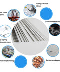 50cm Stainless Steel Spring Wire Set, Straight Wire Assortment Kit, 1.2mm Diameters, 20 Pcs, Corrosion Resistant, wire applications