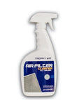 HVAC Filter Cleaner 32 Oz Spray Bottle, Powerful Dirt Dissolving Formula, white spray bottle with blue label front view