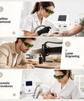 Heavy-Duty Laser Safety Goggles Crafted With Badass OD 6 Plus Eye Shielding Across 808 To 1064 NM Bands For Diode And Nd Yag Systems used in tattoo removal and cosmetic procedures.