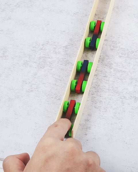 Magnetism Science Kit for Kids and Teens Hands On Physics Experiments STEM Education Toy Set with colorful stack car magnets
