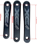 152mm Mountain Bike Crankset Triple Square Taper For 18 21 24 Speed Drivetrains Beefy Alloy 6061 cranks in 152mm, 165mm, 170mm