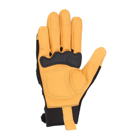 Impact Secure Cuff Work Glove For Men With Breathable Spandex Back Of Hand, TPR Knuckle Protection, palm view, size Large.