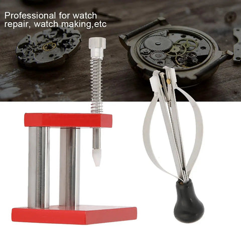 Hand Press And Puller Set For Watches Stainless Steel Precision Watchmaker Tool Kit Adjustable Base