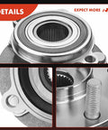 Close-up of 2 X Front Wheel Bearing And Hub Assemblies For Mazda CX-5 2013-2022 And Mazda6 2014-2019 showing steel construction