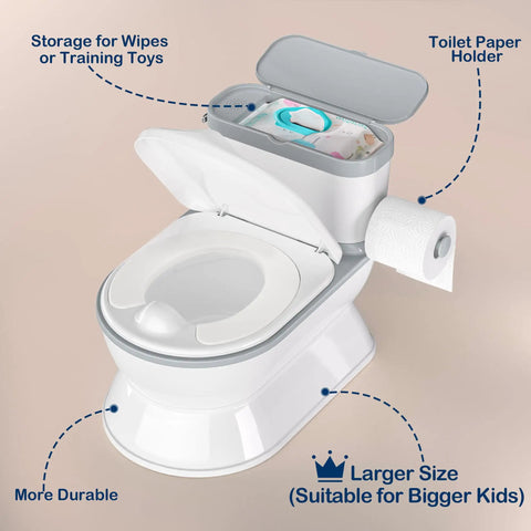 Tough As Nails Toddler Potty Training Toilet With Realistic Flush Sounds Wide Stable Seat Removable Cup For No Drama Bathroom Breaks Parents Swear By The Quick Rinse Easy Setup