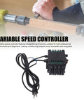 Heavy Duty 750W Variable Speed Controller For 1218VD 12 Inch Wood Lathe showing unit and cord for easy installation and use.