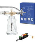 Foam Cannon For Pressure Washer With Dual Connector Car Wash Soap Attachment Snow Foam Thick Foam And High Pressure Rinse Stainless Steel Filter 5 Nozzle Tips With Holder shown with packaging.