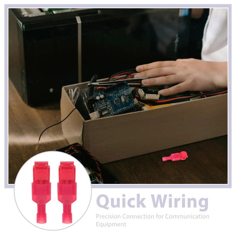 Quick Connect Spade Terminal Kit With 60 Pairs Fast Splice Wire Connectors For Soft Electrical Cables And Home Speaker Wiring Without Stripping Or Cutting Old Wires On Complex Setups Today.