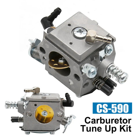 Carburetor Kit Replacement For Echo CS590 CS600P CS600 CS610 CS620 And Shindaiwa 591 Chainsaws With Gasket Set Includes 1 Carburetor And 2 Gaskets Replaces A021001661 A021001660 A021001662
