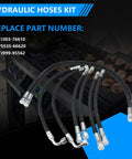 Front Loader Hydraulic Hoses Kit Fits LA350A LA401 LA402 LA402-1 with parts 7J303-76610 75535-66620 7J999-95562 displayed