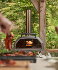 Outdoor cooking with Gas Burner Attachment For Karu 2 Pro Pizza Oven - 28mbar Propane, Includes Regulator And Hose
